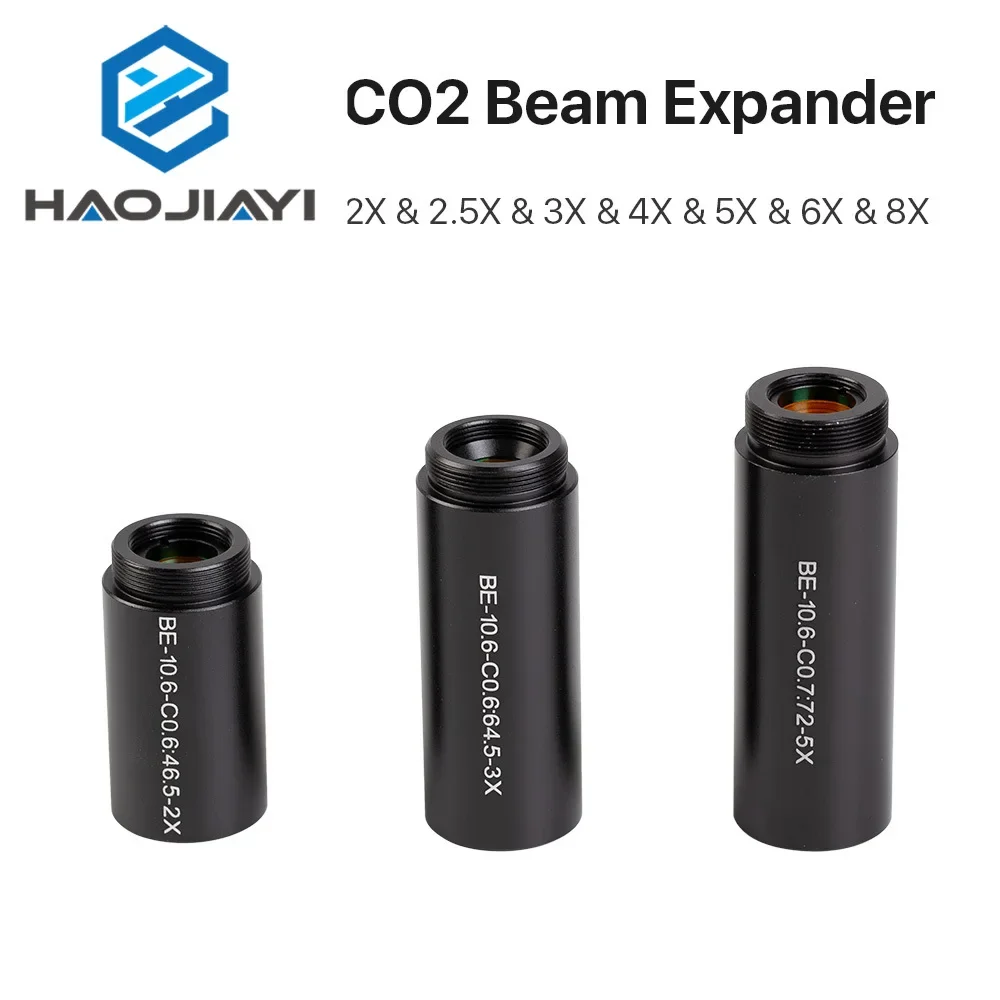 CO2 laser 10600nm Laser Beam Expander 2X 2.5X 3X 4X  Galvanometer Laser Marking Lenses Optics Beam Expand