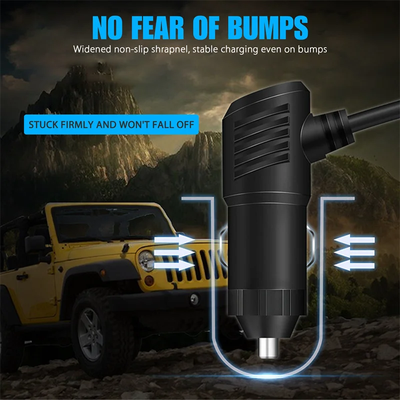 Per LPhone GPS Dashcam 120W 12V 24V 3 prese Splitter per sigarette per auto Dual USB LED Caricatore rapido per auto Adattatore per caricabatteria per auto