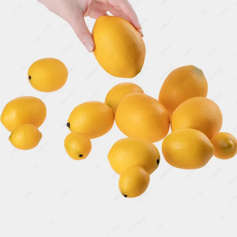 

Artificial Lemon Fruit Model - Ideal for Food Photography Props, Home Decorations & Crafts Toys