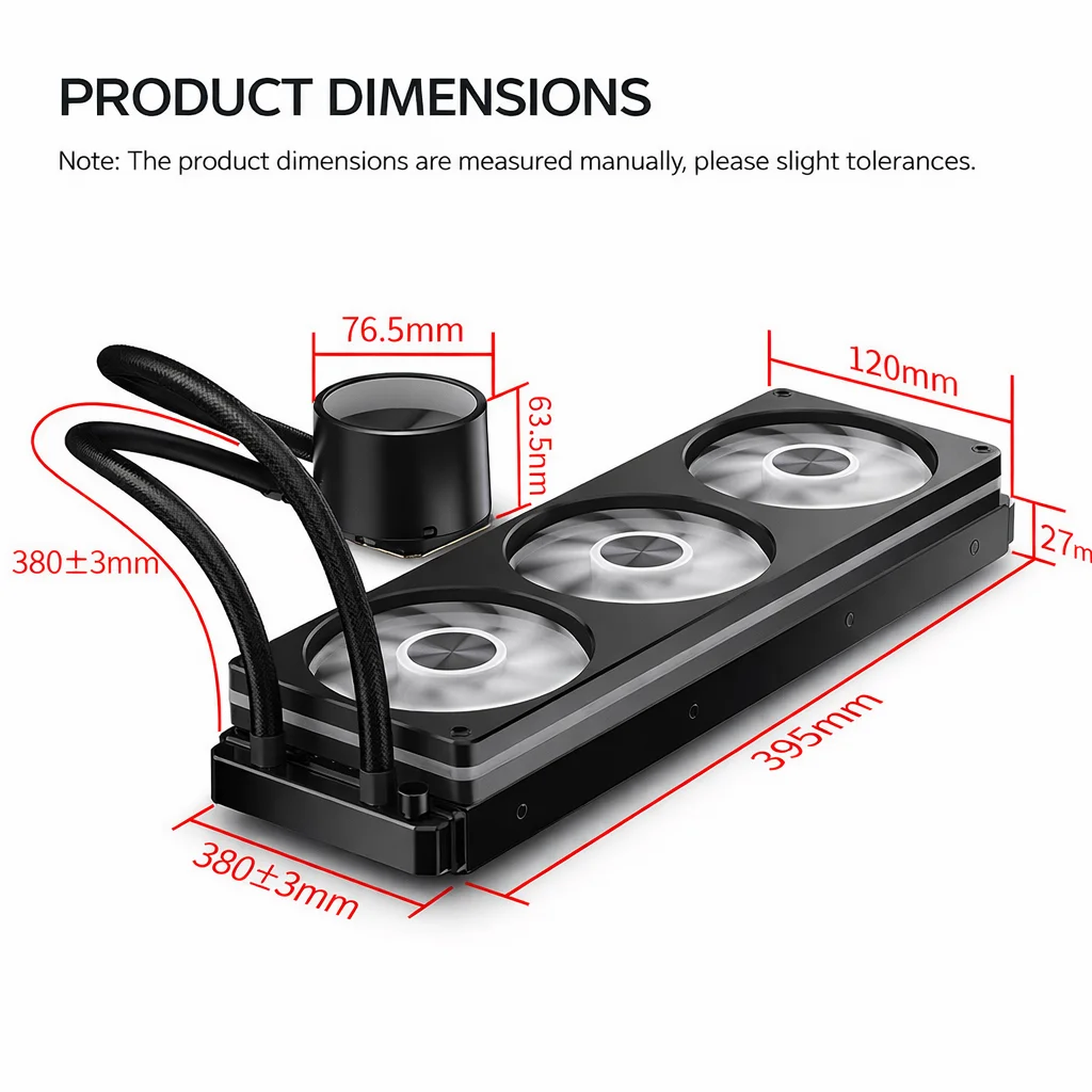 360-мм ARGB жидкостный кулер д – обзор и цена Aio Liquid Cooler 360Mm Argb