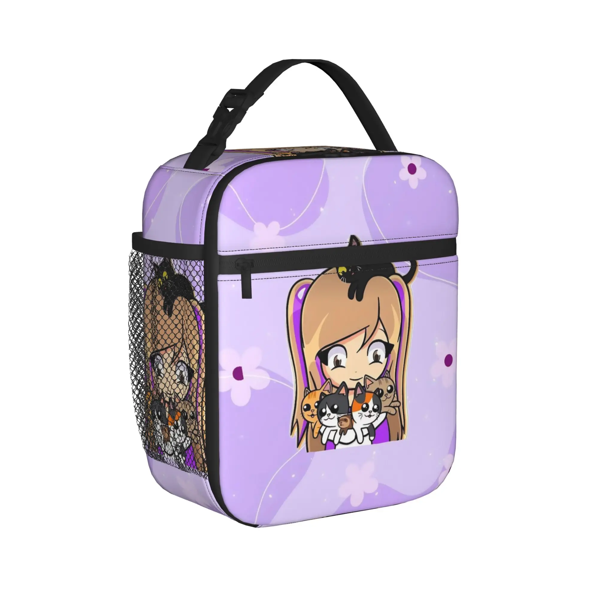 Lyna Vallejos Gamer Insulated Lunch Bag Cooler Bag Lunch Container Daisy Leakproof Tote Lunch Box for Men Women College Picnic