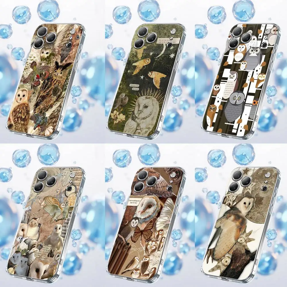 

Night Owl Bird Minerva Nighthawk Phone Case For iPhone 17,16,15,14,13,12,11 Plus,Pro,Max,Plus,E,SE4,Air,Mini Transparent