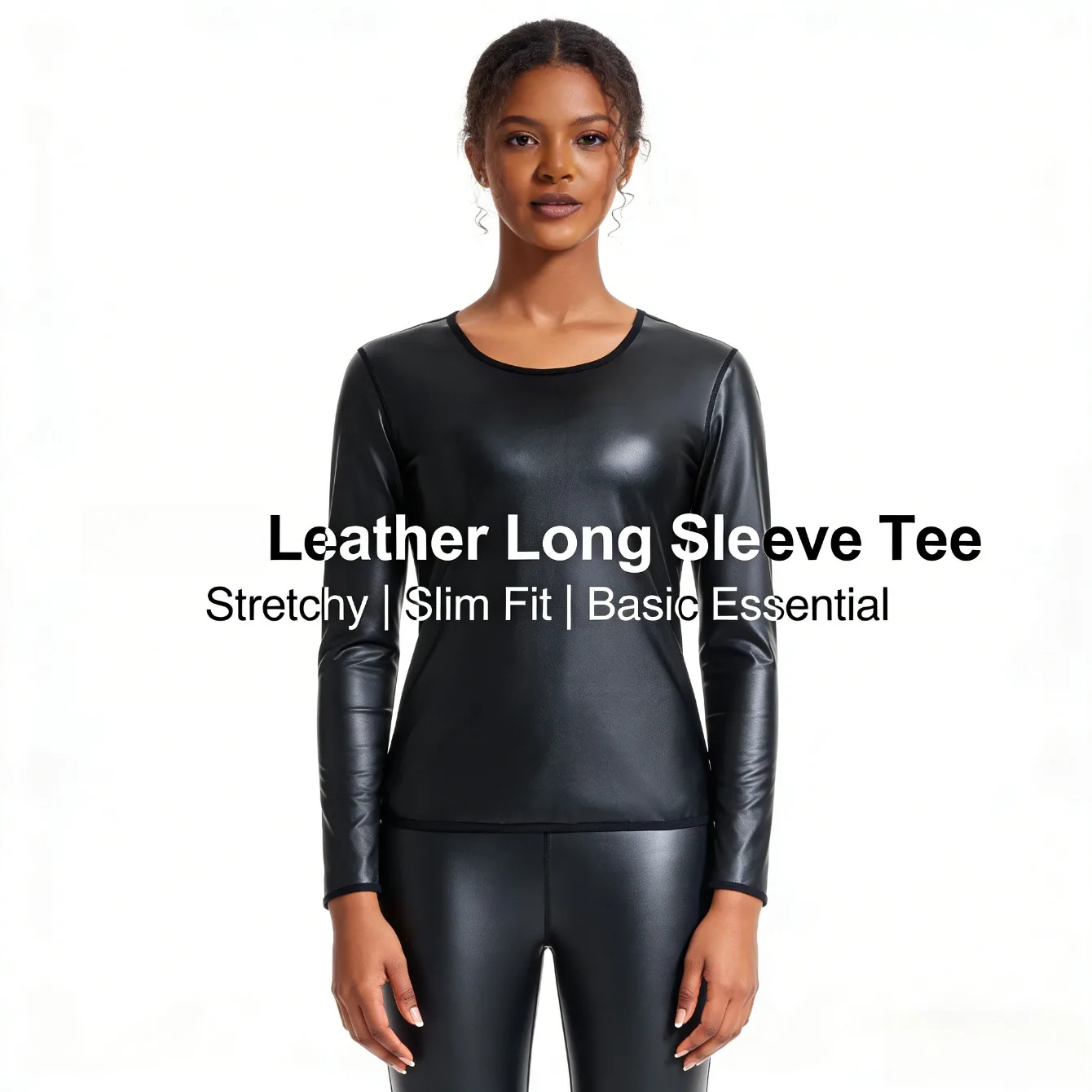 

Корректирующее белье для йоги и фитнеса, кожаный бесшовный тонкий женский топ с длинными рукавами и высокой эластичностью для контроля живота