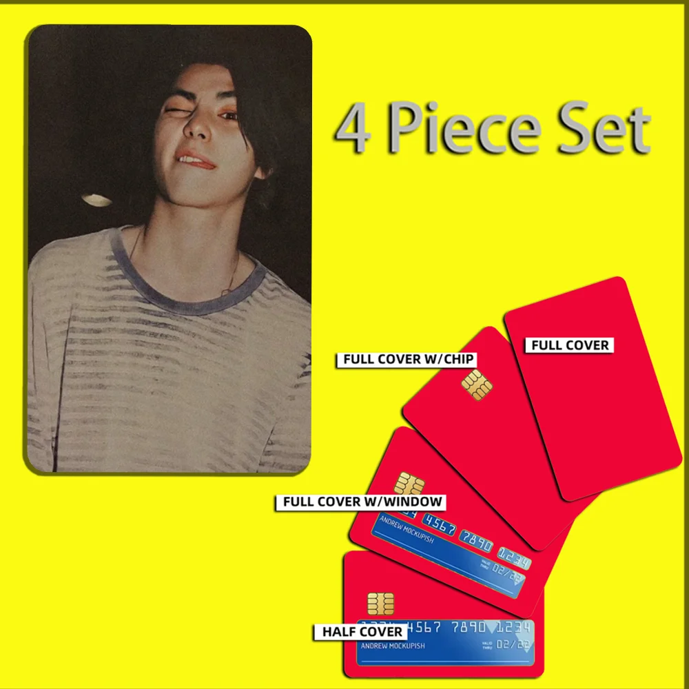 Actor N-Nijiro Murakami Stickers For Debit Bank Credit Cards Metro Bus Pass Sticker Decoration Cover 4PCS Card Skin