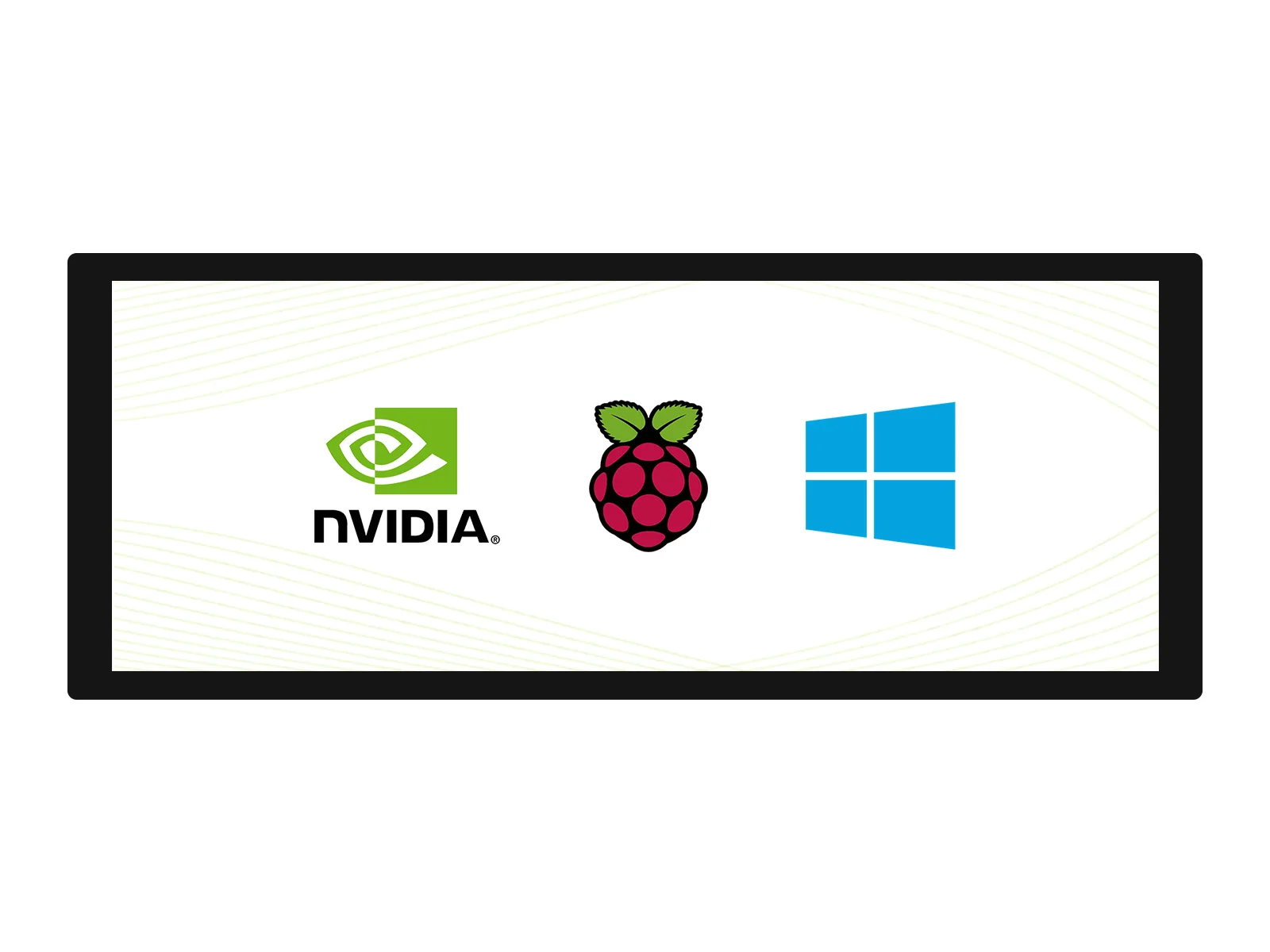 Waveshare 9.3inch Capacitive Touch Display,1600×600, Optical Bonding Toughened Glass Panel, HDMI IPS, Raspberry Pi LCD Display