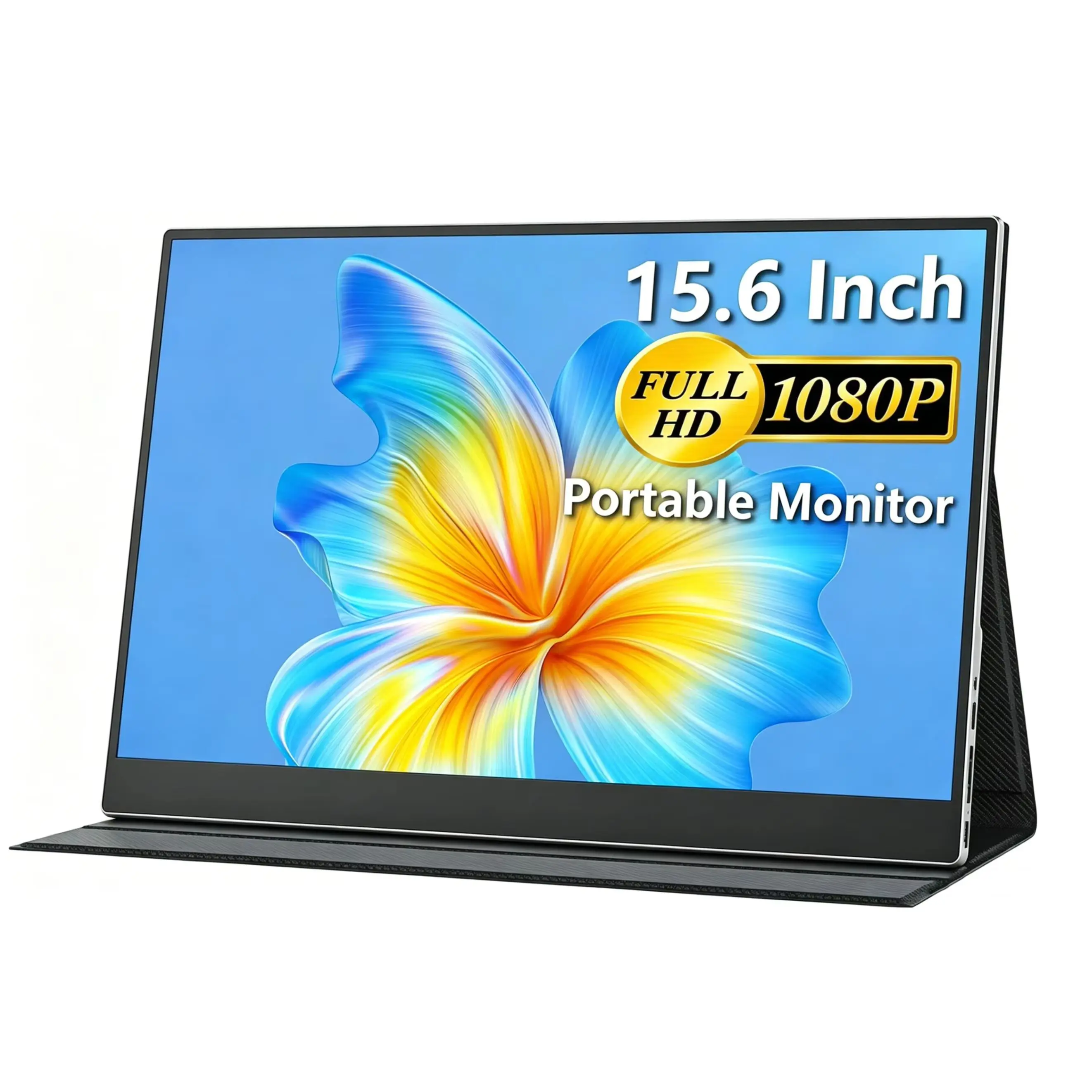 15.6 Inch 1920*1080P FHD Portable Monitor 72%sRGB IPS 300Nits With Type-C Mini HDMI For Laptop Phone PS4/5 XBox Mac Dack Switch