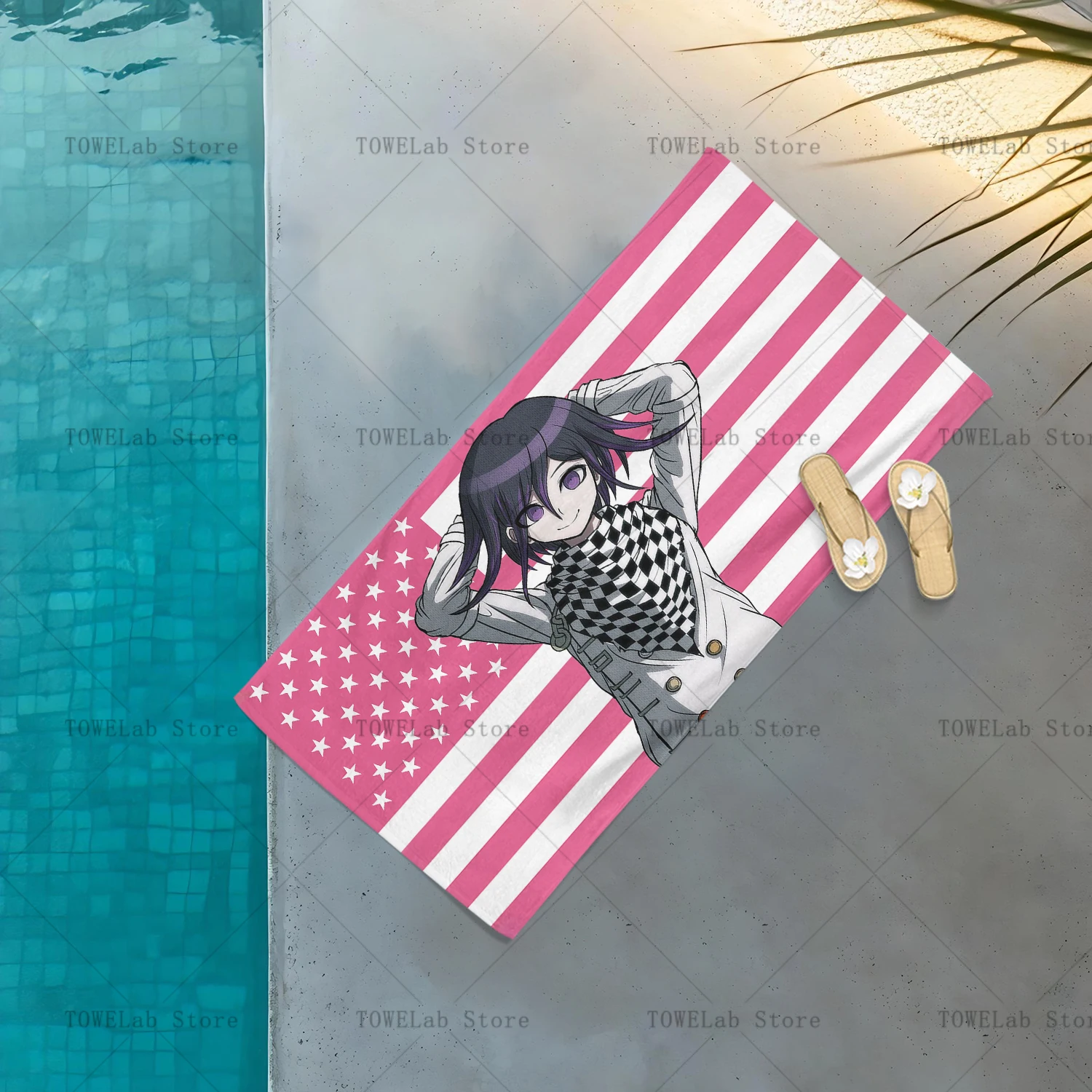 D-DanganronpaS Ibuki Beach Towel,Funny Multi-purpose Towel,For Sport, Fitnes, Swimming And Bath towel Gift For Anime