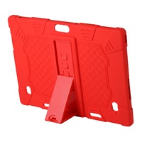 Tablet Case for Teclast M30 M30 PRO 10.1 Inch Tablet Silicone Case Adjustable Tablet Stand with Pen(Red)