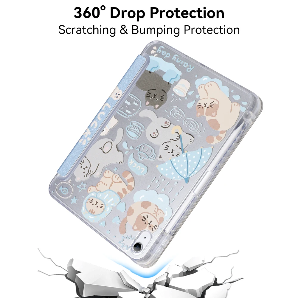 2026 For iPad Air 11 M3 M2 M4 Case For iPad 10th Generation 11th A16 Pro11 2018 Air 4 Air 5 Magnetic Case with Pen Holder 6