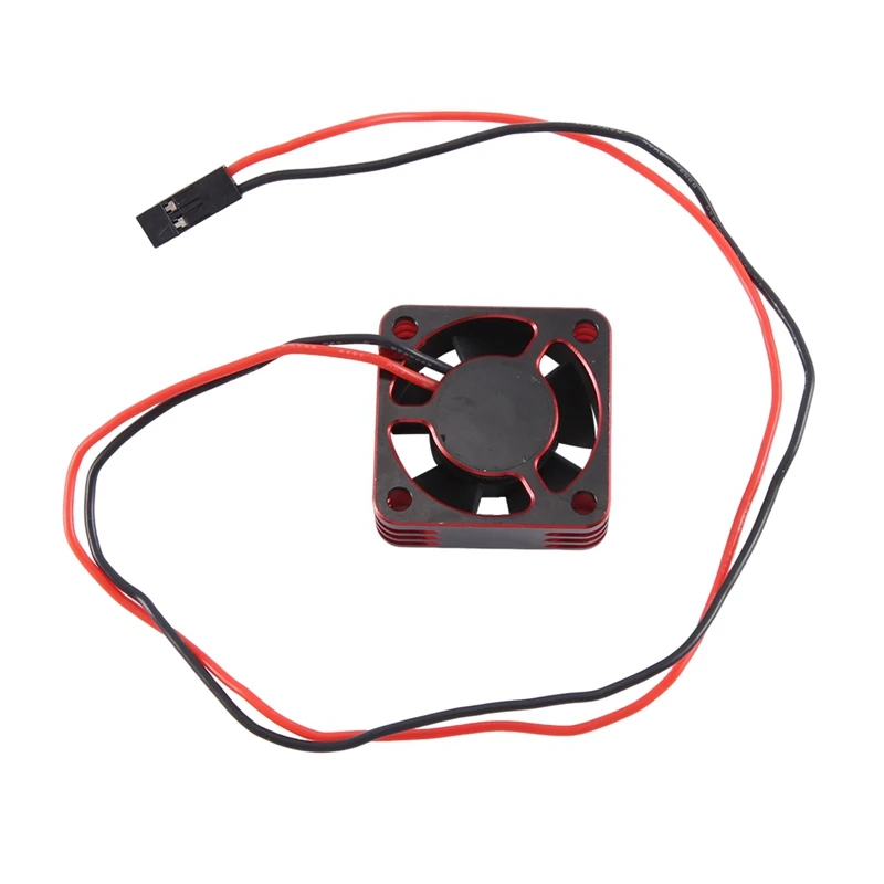 

Metal Shell ESC Motor 25Mm Cooling Fan High-Speed Heat Dissipation Fan Cooler For RC Car Replacement Red