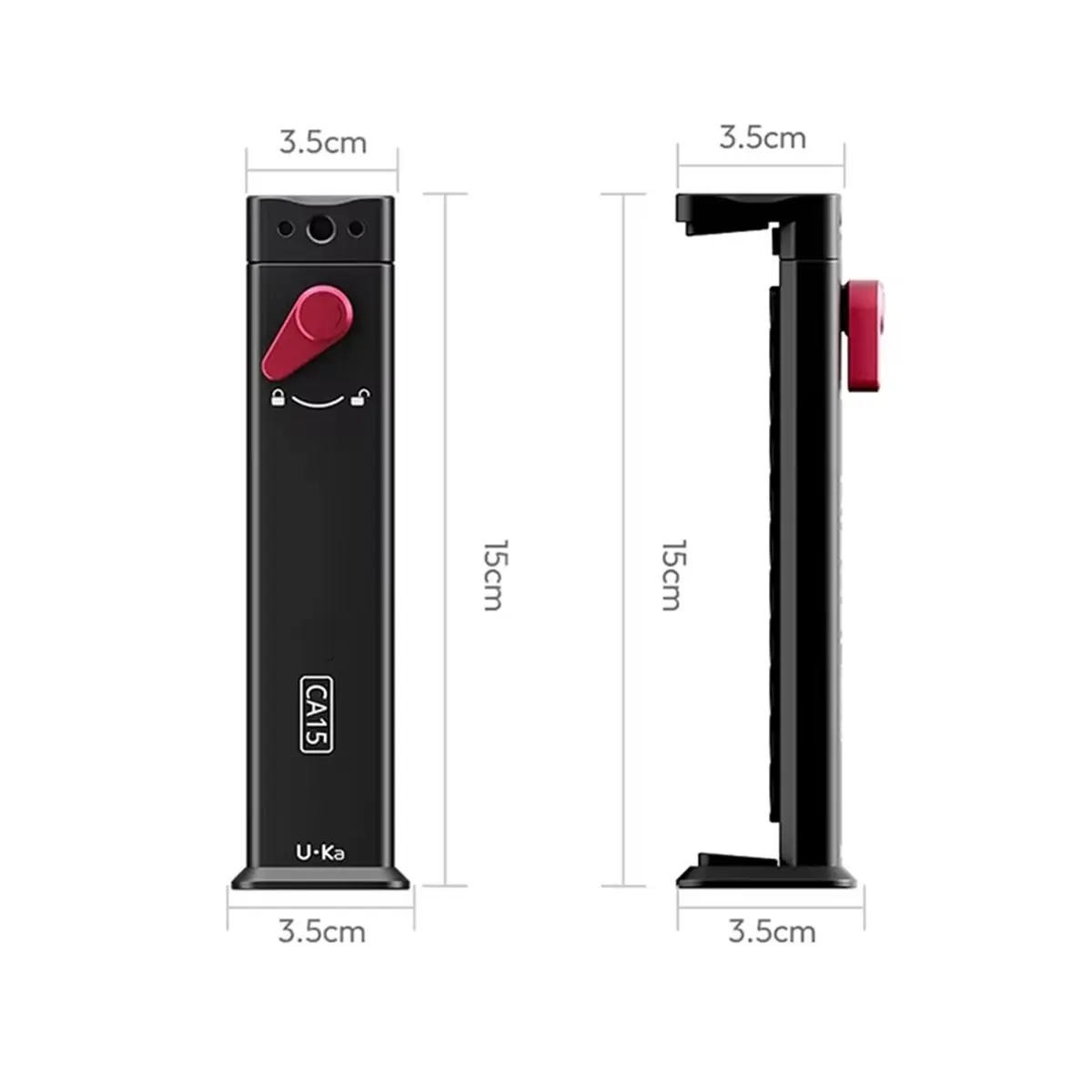 High Performance CA15 OneLock Tablet Clamp Metal Holder for IPads/Tablets 4.7-12.9in with 1/4'' Screw Hole and Base