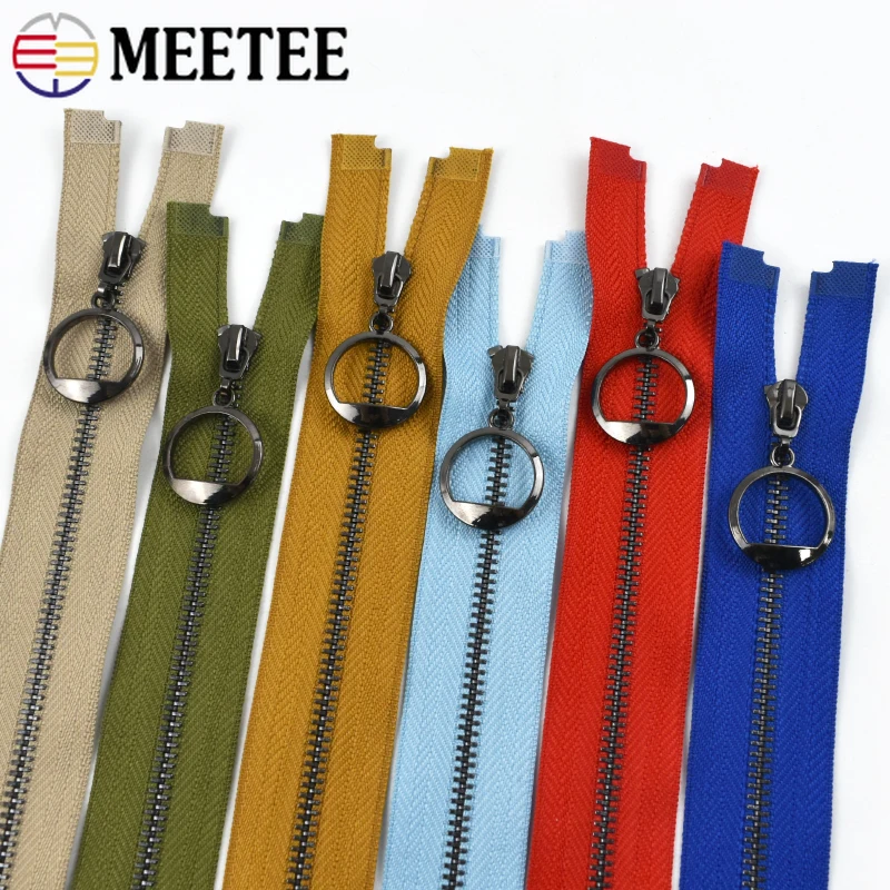 2/5 Stück 3 #   Taschenring, Metallreißverschlüsse, 15–30 cm, eng anliegend, 40–70 cm, offener Reißverschluss, Tasche, Kleidung, Verschluss, Reißverschluss, Reparaturset, DIY-Zubehör