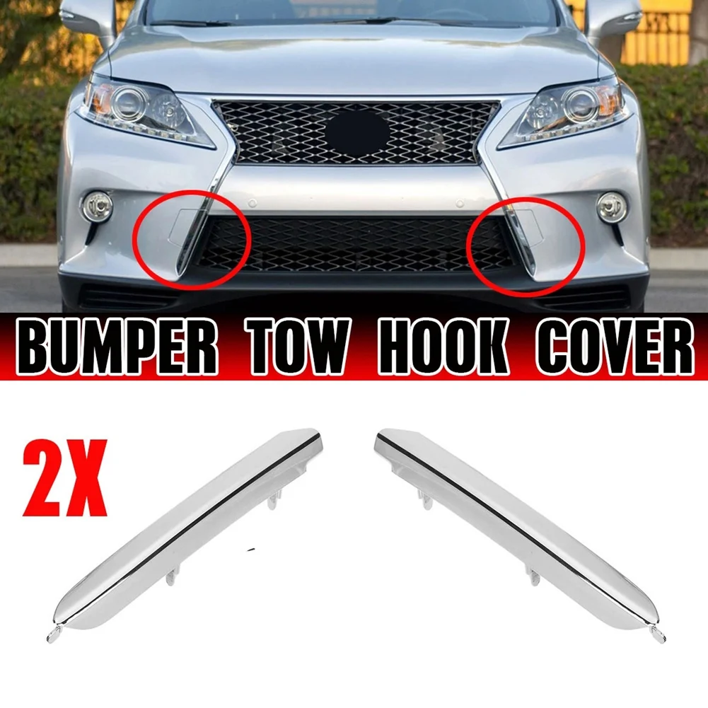 1Pair Car Front Bumper Plating Chrome Bumper Lower Trim Strip for Lexus RX270 RX350 RX450H 2013-2015