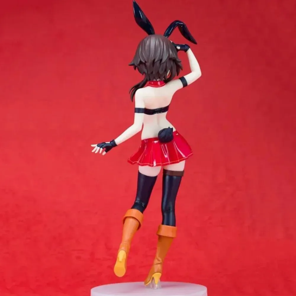 23CM KonoSuba Megumin Kono Subarashii Sekai ni Shukufuku o! Bunny Ver Girl figure PVC Action Anime Model Toys regali per bambole