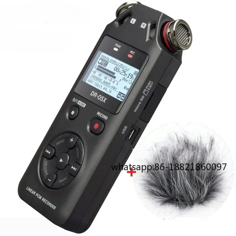 

DR05X Portable Digital Interview Voice Recorder USB Audio Interface MP3 HD Noise Reduction