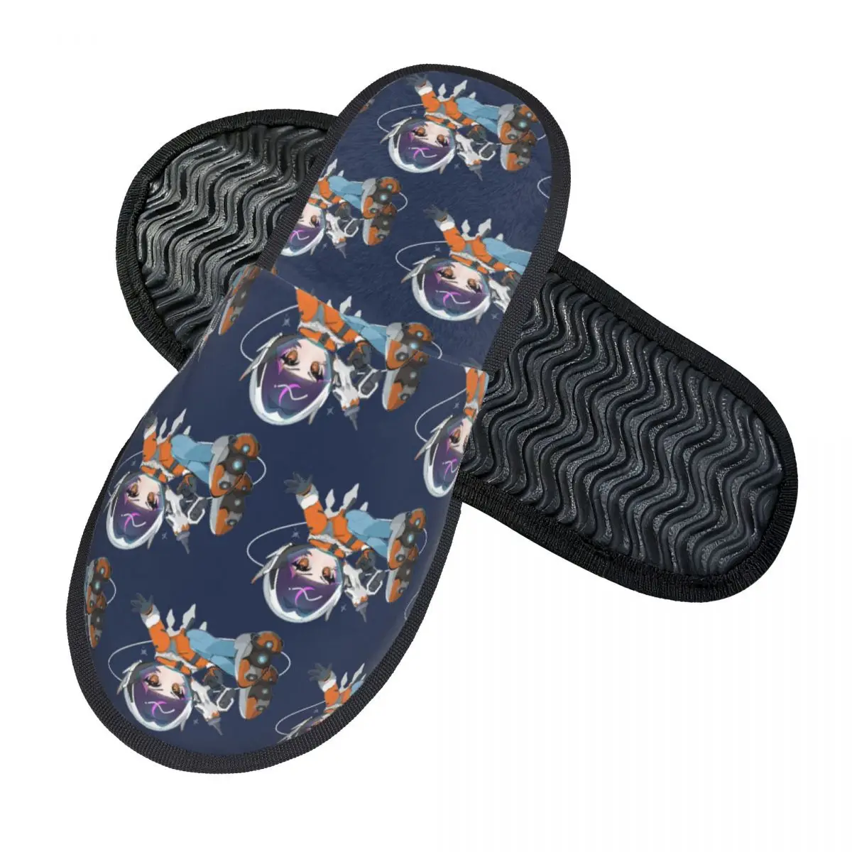 Custom Overwatch Juno Game Slippers Memory Foam Warm Soft Women House Slipper Indoor Cozy Shoes