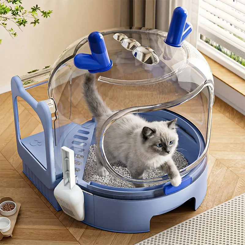 Plastic Toilet Litter Box Training Sandbox open-ended Defecation Litter Box Transparent Small Arenero Gatos Household Products