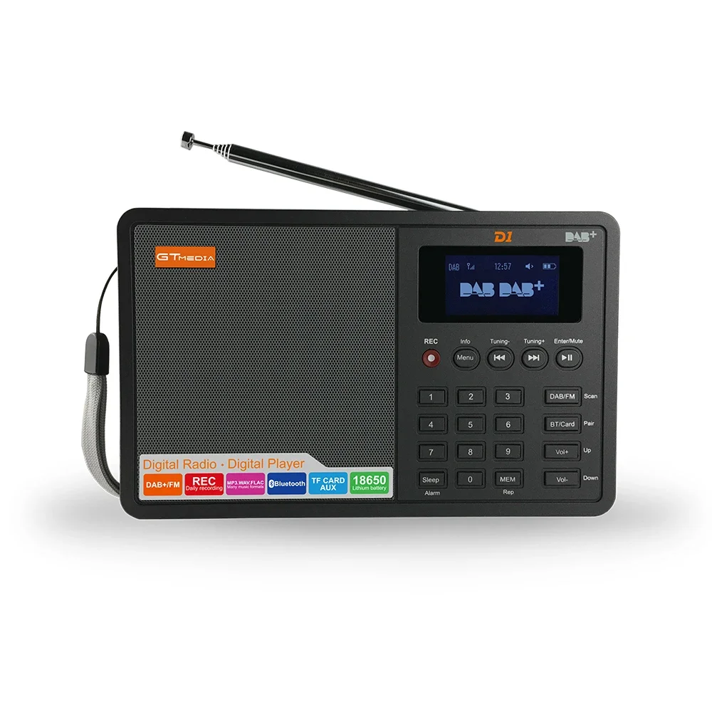 Portable Digital DAB+ Plus FM Radio with USB charging