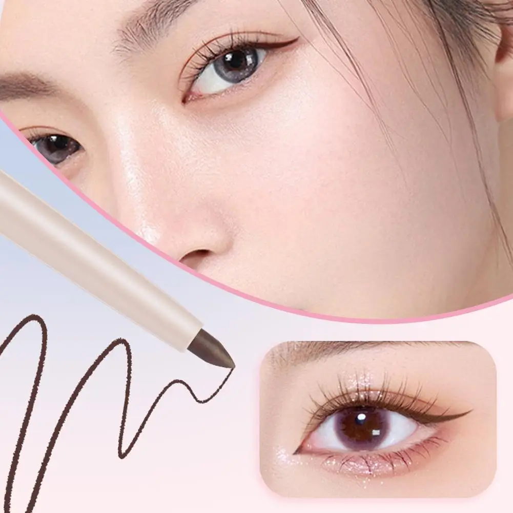 Double-Headed Eyeliner Gel Pen Waterproof Lasting Ultra-fine Big Lying Natural Silkworm Pencil Lower Makeup Cosmetics Eyeli V8R1