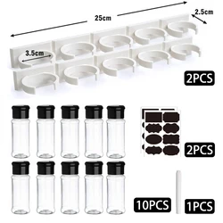 Botellas agitadoras de condimentos de plástico, tarro de almacenamiento de especias de cocina, cajas de sal y pimienta, utensilios de cocina, 100ml