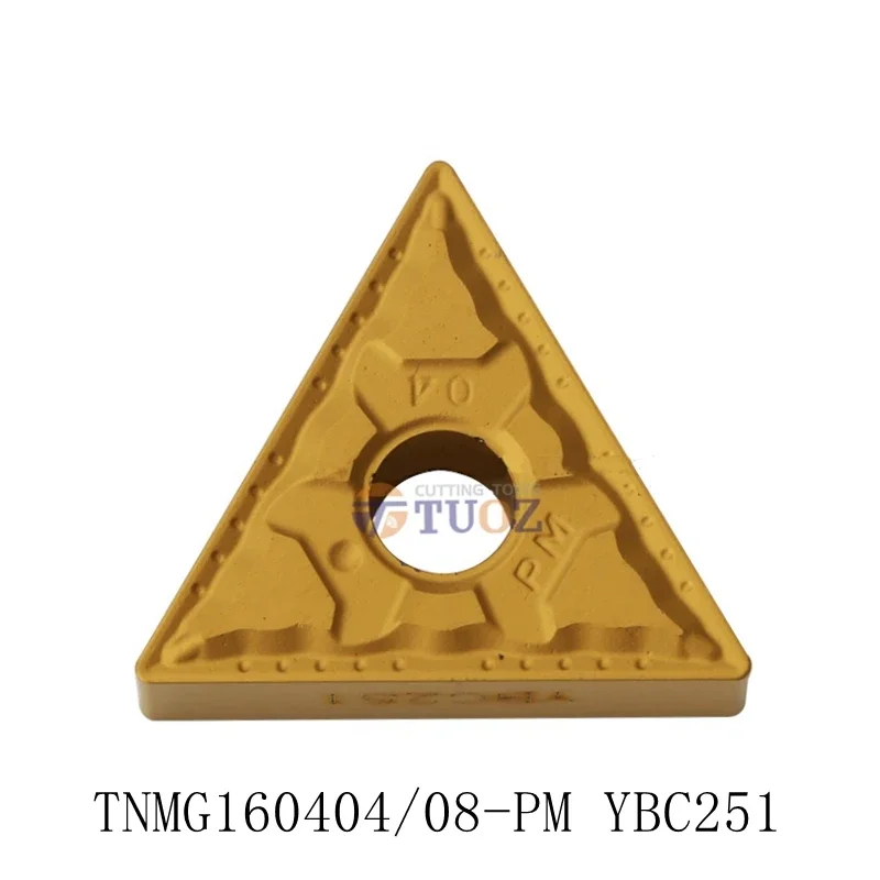 Original TNMG160404-PM TNMG160408-PM YBC251 TNMG 160404 160408 160412 PM Carbide Tool CNC Lathe Insert External Turning Blade