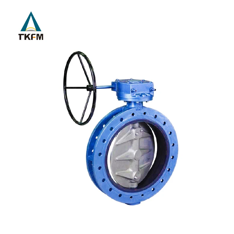 TKFM Chinese supplier best selling products 16 inch double flange butterfly valve for sea water