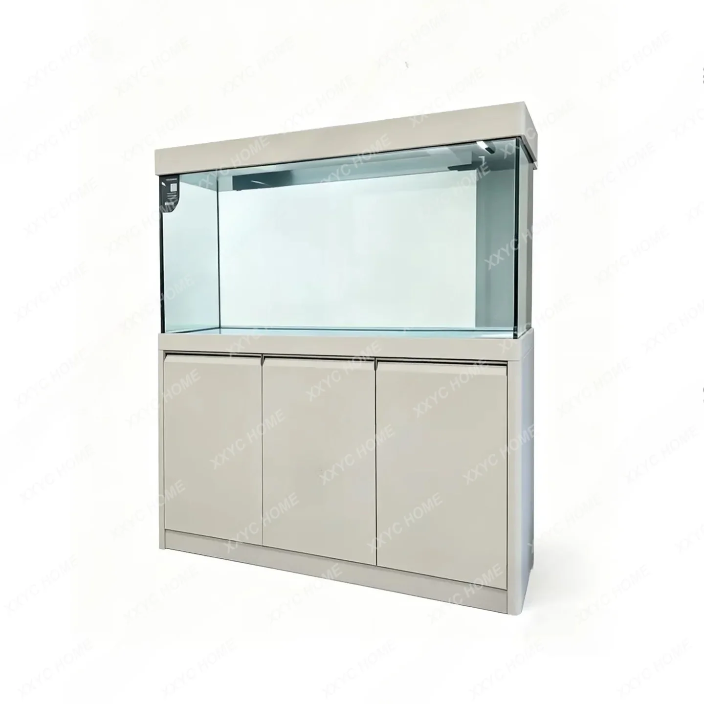 

Solid wood fish tank large ultra-white glass ecological aquarium living room household integrated bottom filter fish tank