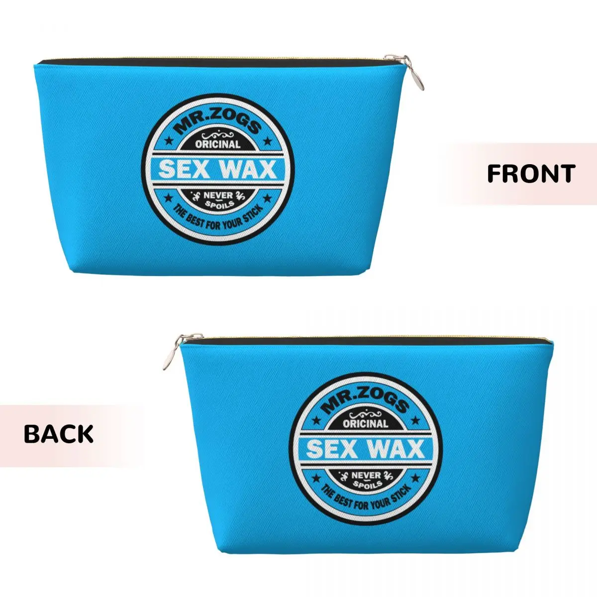 Custom Travel Mr Zogs Surfing Sex Wax Toiletry Bag Portable Makeup Cosmetic Organizer Women Beauty Storage Dopp Kit Case