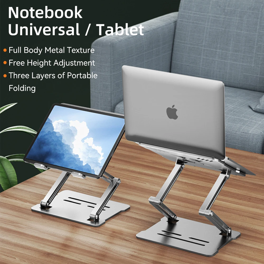 Laptop Stand Aluminium Tablet Bracket Riser Ergonomic Holder Compatible with 9-17inch Laptop for Monitor Stand Adjustable