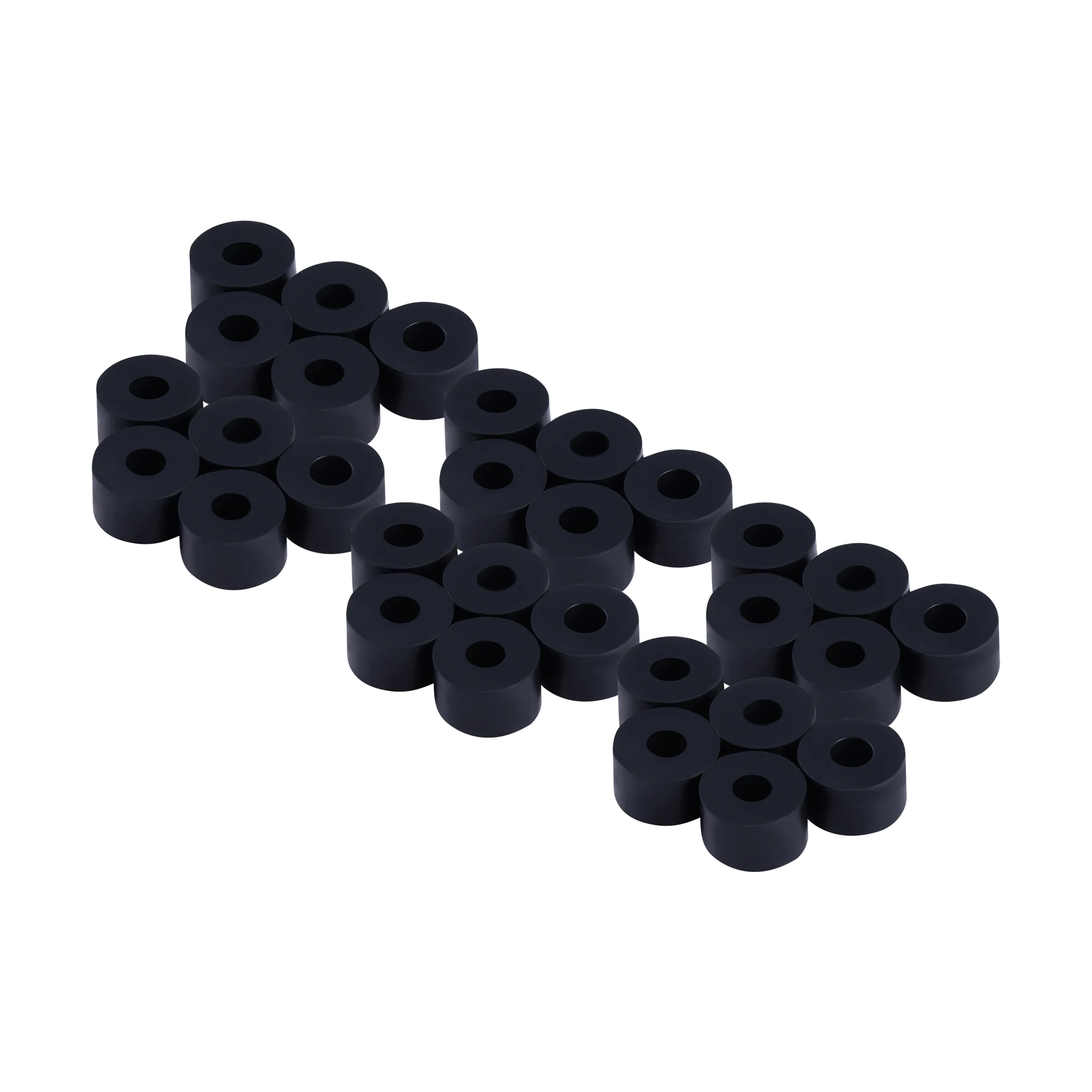 Multi Purpose Rubber Circular Shock-Absorbing  Spacer Thickened Rubber Pad Block 30PCS OD 25mm×ID 10mm×H 15mm