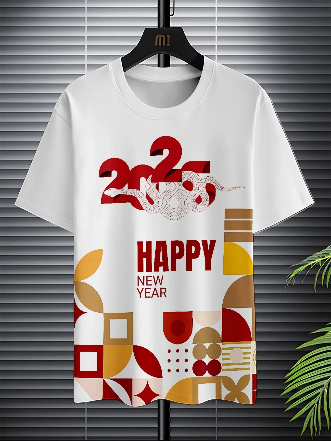 

Youth 3D digital printed Men T-shirt holiday Year design with text geometric pattern short Men T-shirt Men Motorcycle Tshirt
