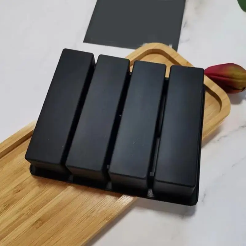 F19B Strips Silicone Ice Cubes Tray For Cocktails Effective Safe Bar Ice Molds Easy Demold Design Ice Cubes Tray