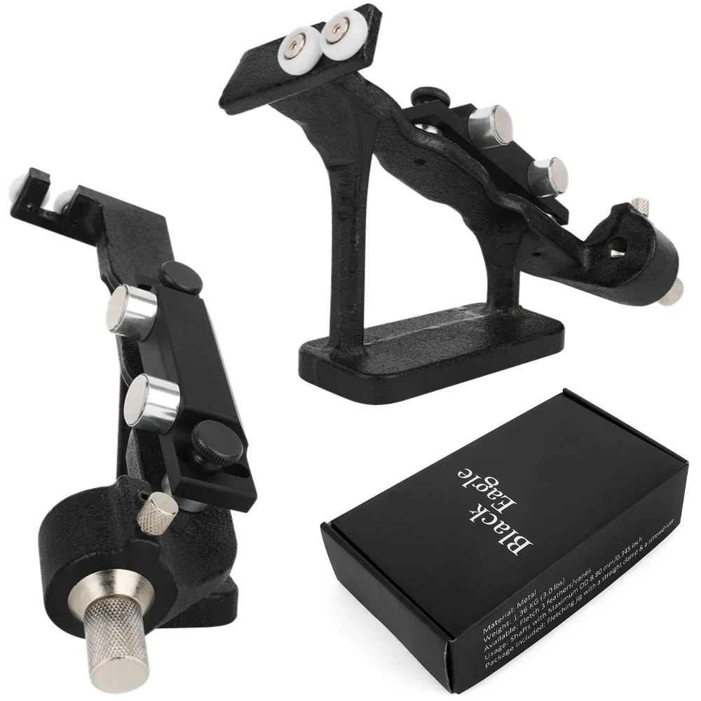 

Archery Fletching Jig Tool Metal Arrow Feather Stick Adhesive Arrow Fletching DIY Adjustable Arrow Adhere for Shooting Hunting