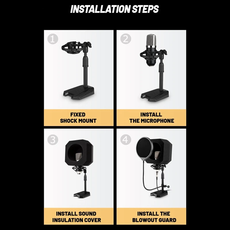 Capacitario-Microfono-Spugna-Cover-Microfono-Suono-Acoustico-Microfono-Parvento-Portable-Anti-Suono-Cover-Y41A