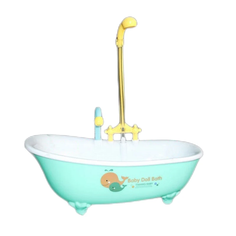 

Pet Bath Tub Shower Bowl Parrot Automatic Bathtub with Decor Faucet & Shower Swimming Pool Toy Birds Accessories