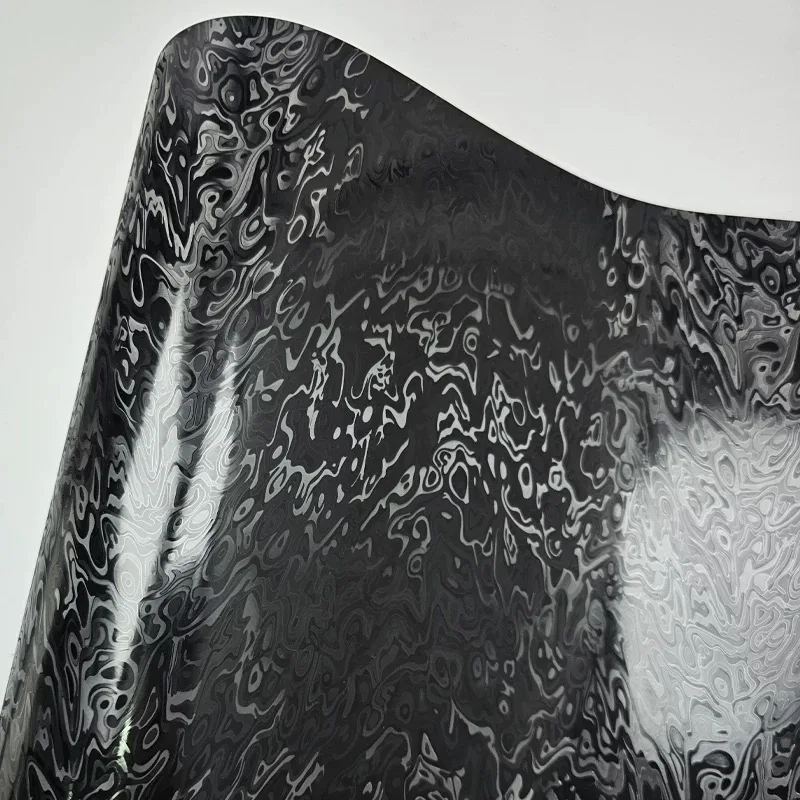 

Car interior center pillar film color change PET forged element cosmic carbon fiber black sticker motorcycle color change film