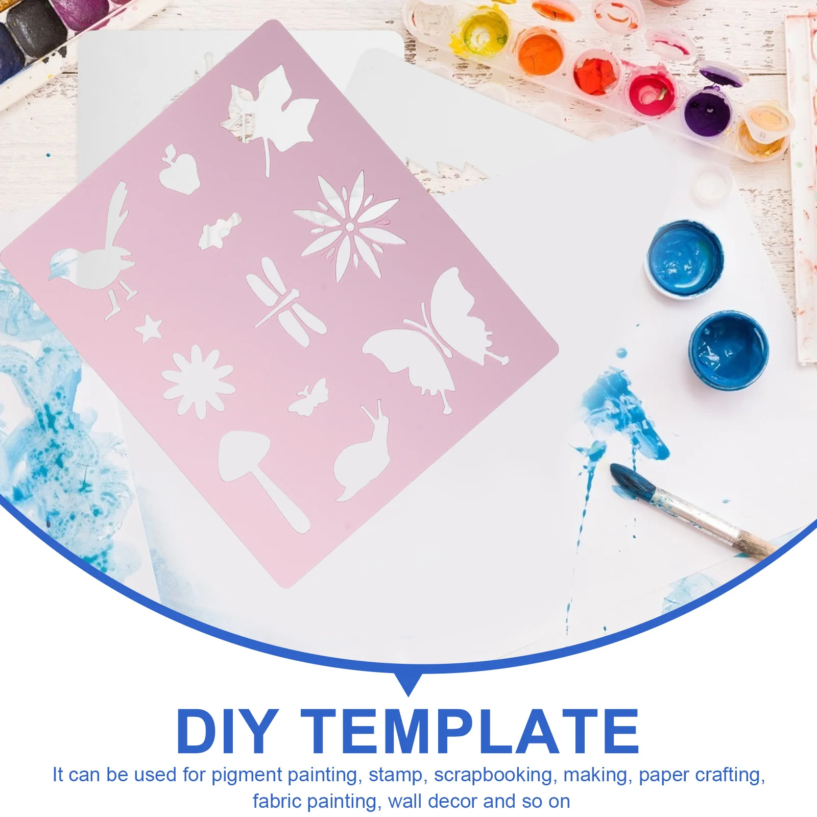 

14 PCS Hand Account Templates Reusable Stencils for DIY Paper Crafting Scrapbooking Kids Imagination Student Supplies