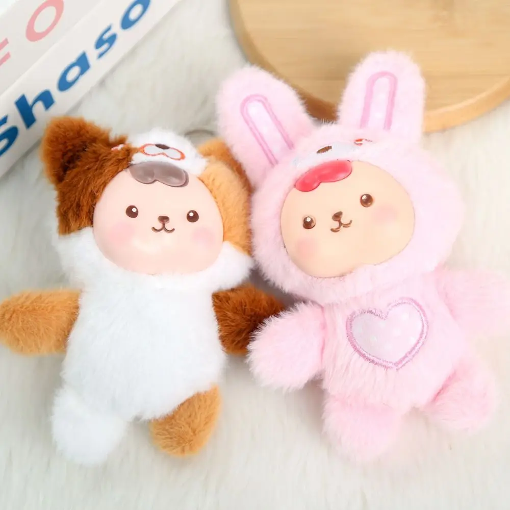 

PP Cotton Funny Cat Keychain Cartoon Design Lucky Charm Cute Pet Doll Keychain Plush Material Cute Shape Lucky Keychain