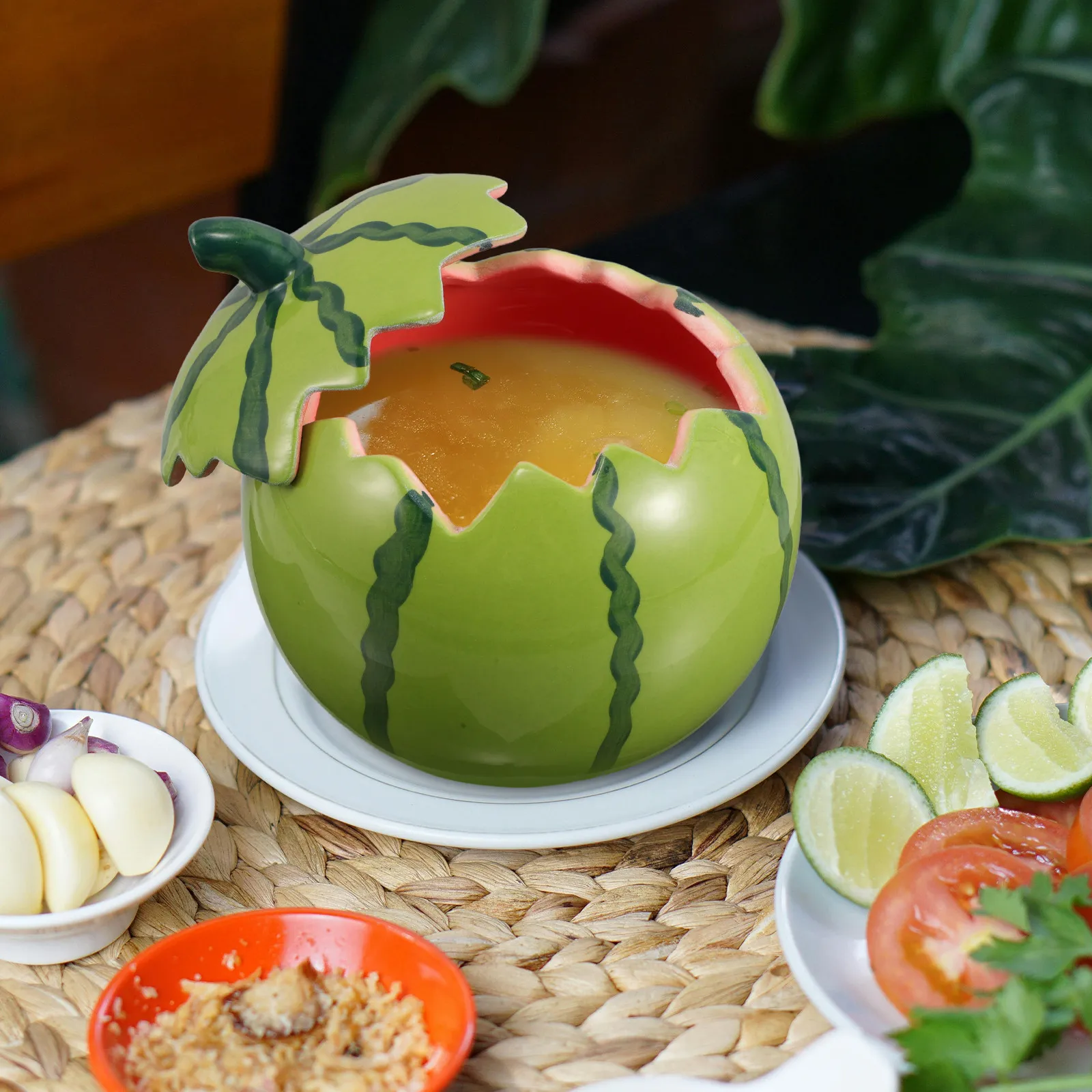 وعاء سيراميك فريد على شكل بطيخ - مراجعة Photography Food وسعره