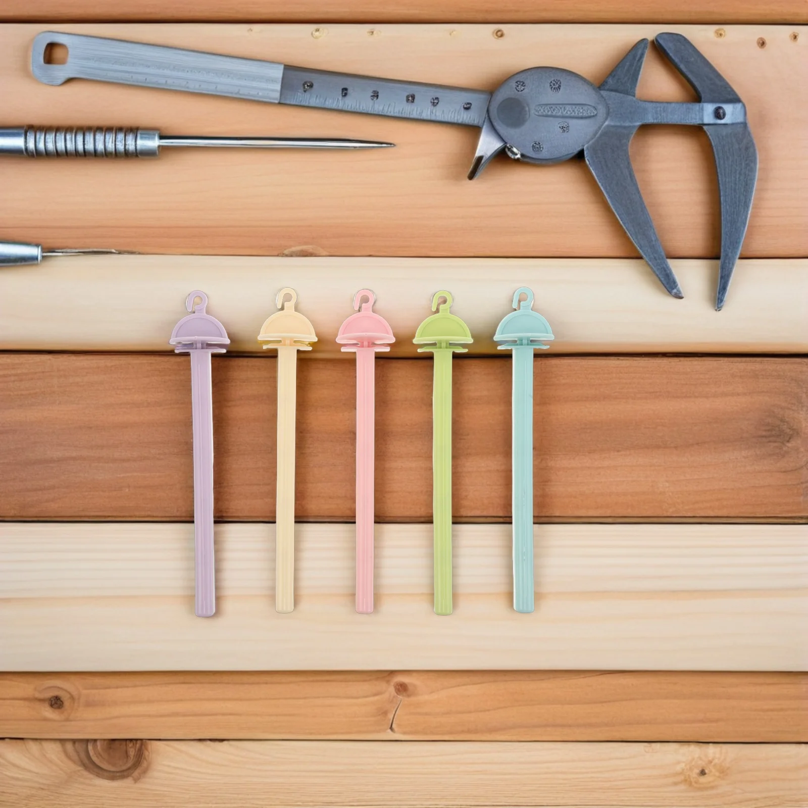 

20Pcs Macaron Color Plastic Bird Perch Stand Antislip Grip Comfy Clean Parakeet Cockatiel Cage Accessory