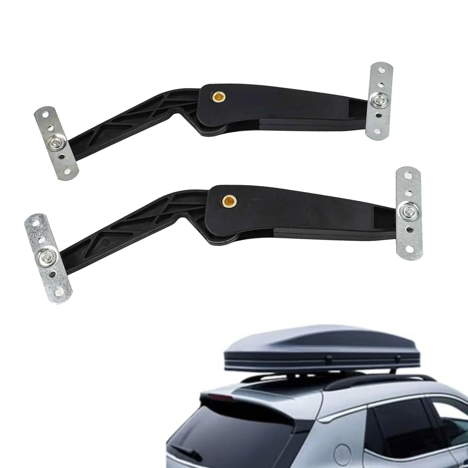 Roof Box Support Arm for Vehicle Luggage Holder with Shock Proof Spring Metal and Plastic Bracket for Secure Mounting
