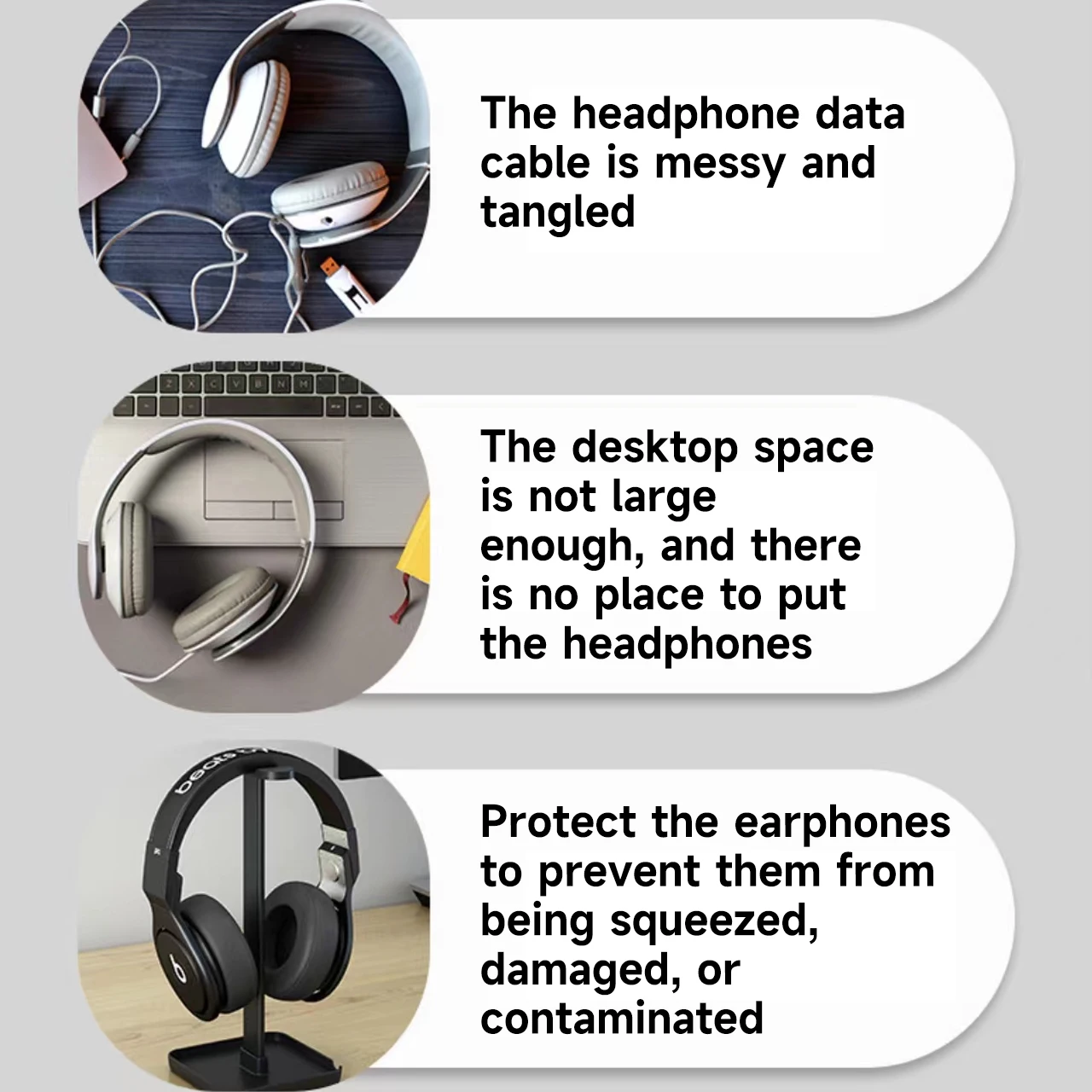 ヘッドセットスタンドホルダー