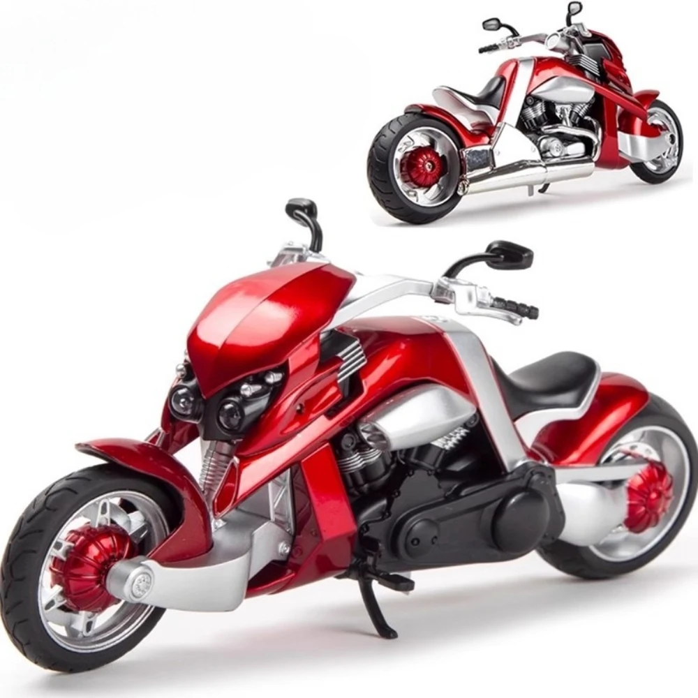 โมเดลรถมอเตอร์ไซค์ของเล่น V-REX R1M สเกล 1:12 ผลิตจากโลหะผสม พร้อมเสียงและไฟ ระบบกันสะเทือนล้อหลัง ใช้เป็นของตกแต่งโต๊ะทำงาน