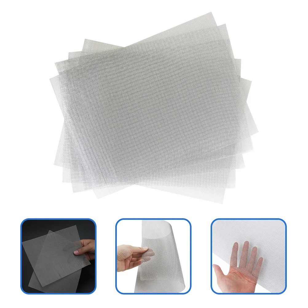 5 Pcs Car Body Filler Repair Net Kit Mesh Wire Silk Screen Light Grey Stainless Steel