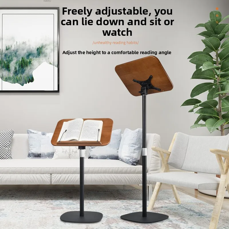 

Floor Reading Stand Lifting Book Standing Shelf Adjustable Angle Sheet Music Laptop Lift