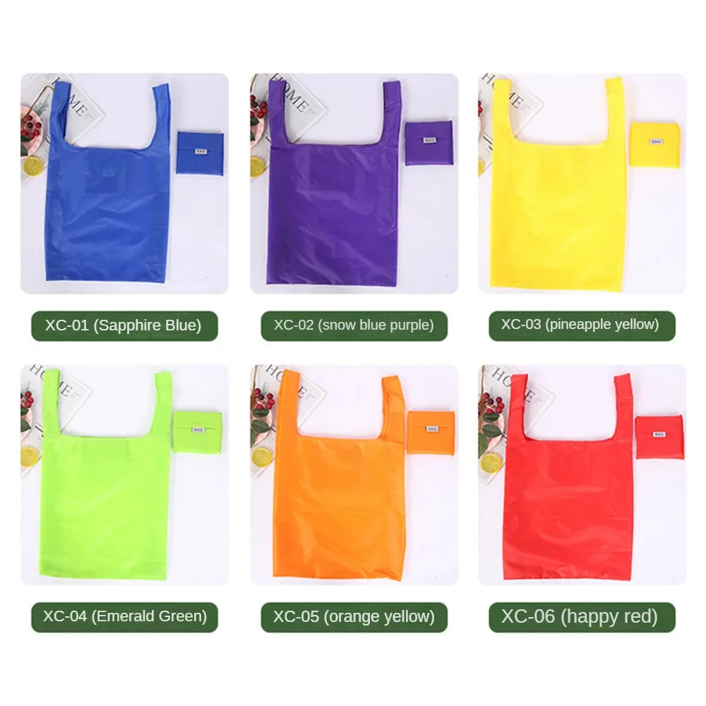 Shopping bag Eco-friendly bag polyester hand shoulder Grocery bags Shoulder Market Bags Reusable foldable Supermarket Shop bags