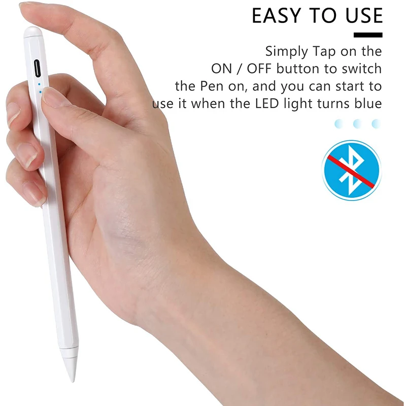 Stylus Pen For iPad Pencil 11th A16 Generation, Apple Pencil Palm Rejection & Tilt Sensitivity, Compatible 2018-2025 iPad6-10th