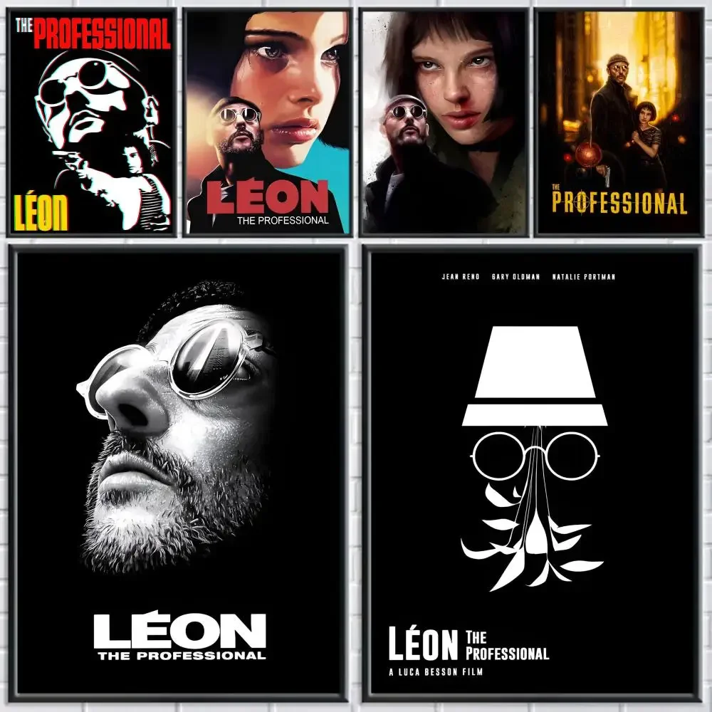L-Leon-The Professional Movie Poster HD Wall Stickers Mural Self-Adhesive Decals Home Decor Bedroom & Living Room Gift Idea