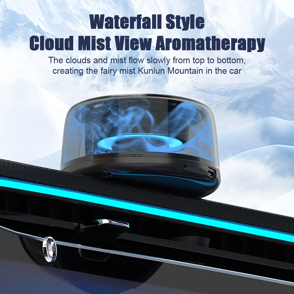 Car Air Freshener Electric Auto Aroma Diffuser Auto On/Off Essential Oil Diffuser Adjustable Intensity Aromatherapy Diffuser