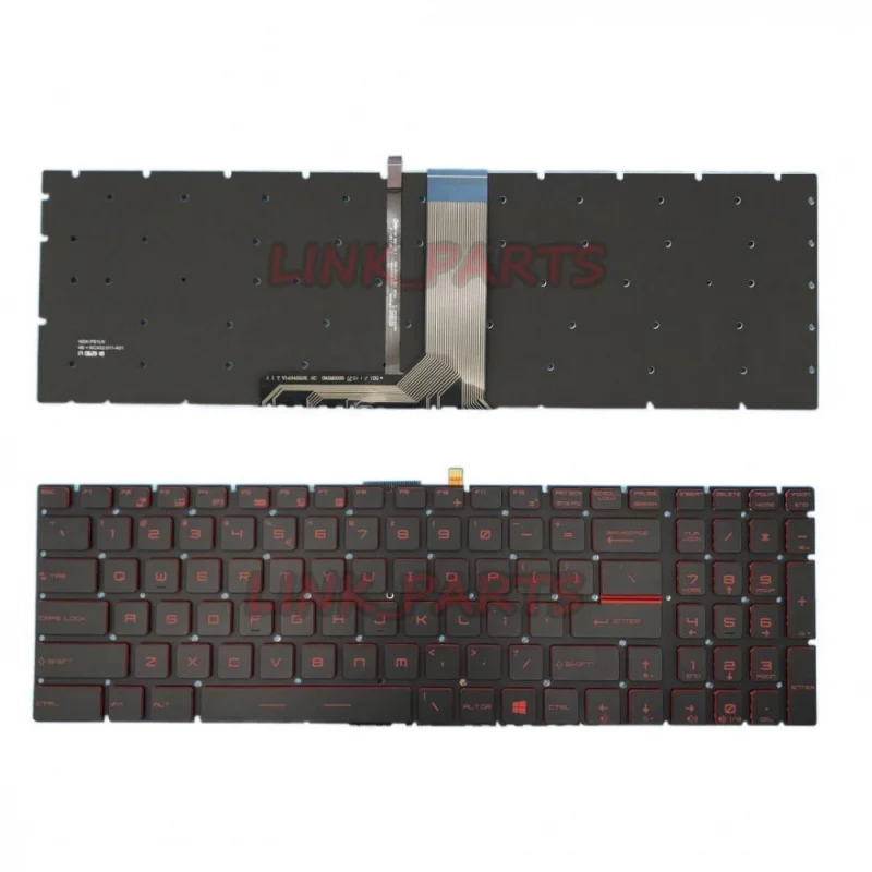 Nuevo teclado retroiluminado rojo en inglés de EE. UU. para MSI GS60 GS70 GE62 GE72 GT72 MS-16J1 MS-16J2 MS-1781 teclado para ordenador portátil